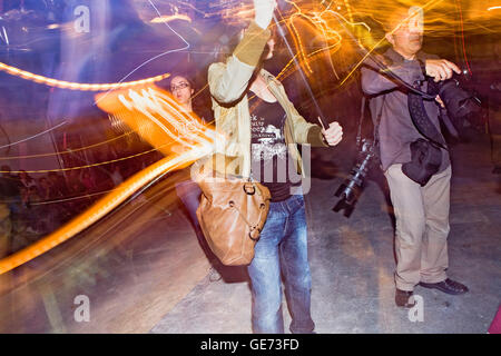 Photographer during Easter Monday procession.Holy Week. Murcia. Spain Stock Photo