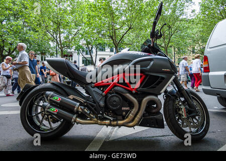BERLIN - JUNE 05, 2016: Superbike Ducati Diavel Carbon. Classic Days Berlin 2016. Stock Photo