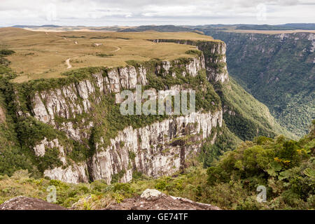 Canyon Fortaleza in Rio Grande do Sul, Brazil Stock Photo