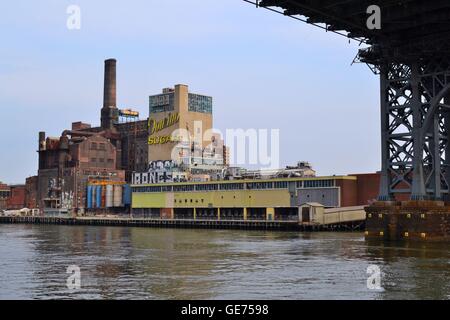 Domino Sugar Refinery in Williamsburg (New York) Stock Photo