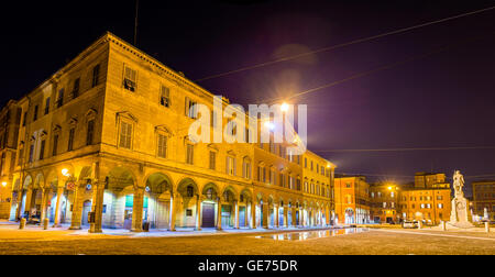 Buildings on Piazza Roma in Modena - Italy Stock Photo