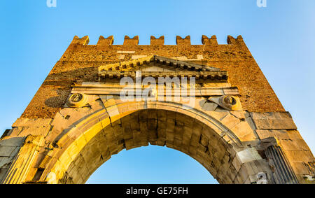 The Arch of Augustus at Rimini - Italy Stock Photo