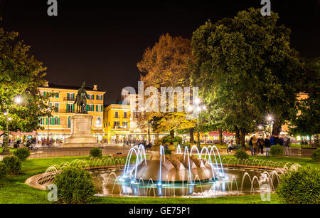 The fountain of the Alps on Piazza Bra in Verona