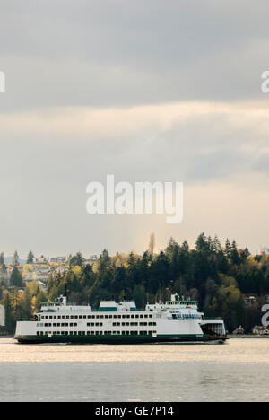 The MV Kitsap ferry sailing between Seattle and Bremerton. Bainbridge
