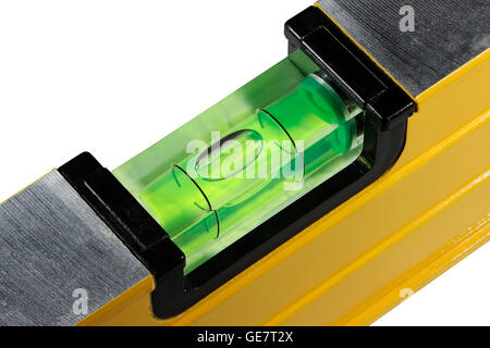 Close up of a spirit level bubble. Stock Photo