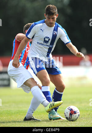 Chesterfield's Ched Evans during the pre-season friendly match at New Manor Ground, Ilkeston. Stock Photo