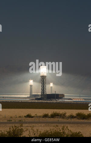 NRG Energy's Ivanpah Solar Project, a solar thermal electric generating facility in the Mojave Desert.