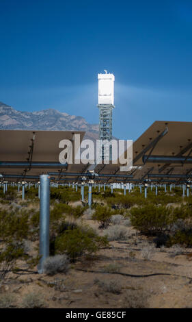 NRG Energy's Ivanpah Solar Project, a solar thermal electric generating facility in the Mojave Desert.