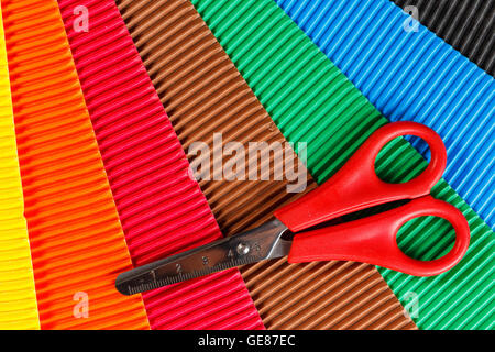 Cardboard scissors Cut Out Stock Images & Pictures - Alamy