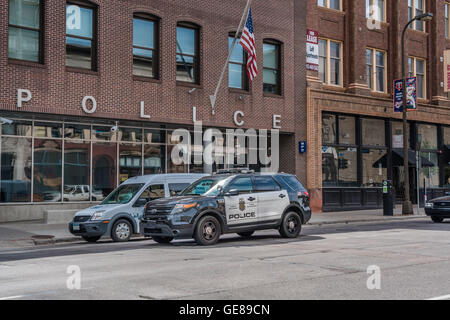 Minneapolis 1st Precinct Police Station Stock Photo