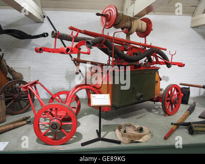 The 1850 Bergen-Heiligerlee hand fire pump is a historical firefighting ...