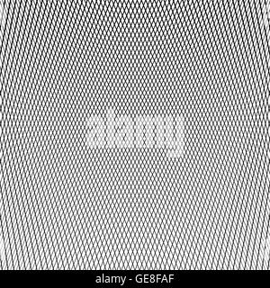 Dynamic lines grid. Monochrome geometric pattern, abstract texture Stock Vector