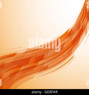 Abstract orange wave technology background, stock vector Stock Vector