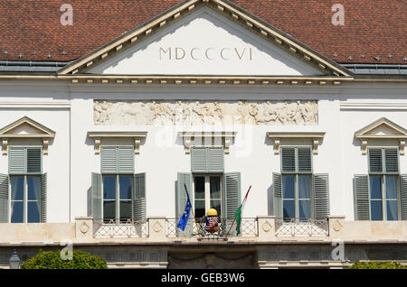 Budapest: Sandor Palace , the seat of the president, Hungary, Budapest, Stock Photo