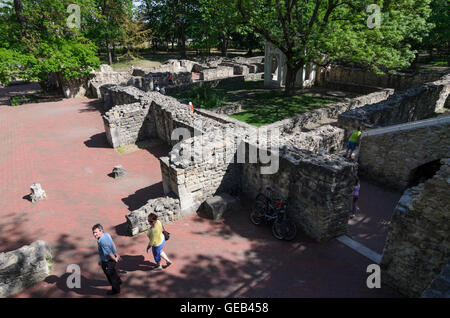 Budapest: Margaret Island with the ruins of the Dominican convent monastery, Hungary, Budapest, Stock Photo