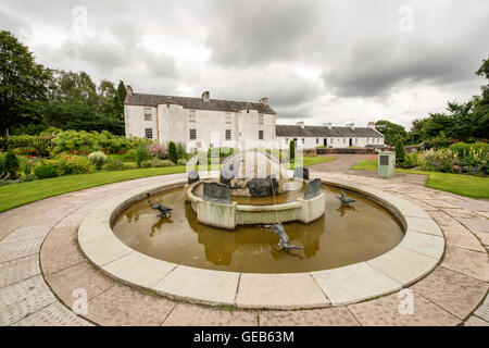 Shuttle Row, the birthplace of the explorer David Livingstone at the David Livingstone Centre and museum in Blantyre, Scotland Stock Photo