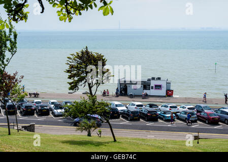 Olivers on the Beach, café opened in 2015. Run by Jamie Oliver's uncle. Southend on Sea. Stock Photo