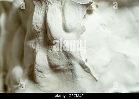 Caking or hardening plaster for abstract or backgrounds. Stock Photo