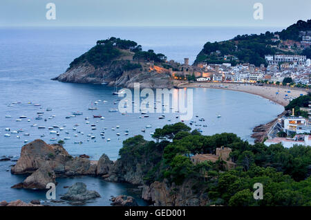 Tossa de Mar.Costa Brava. Girona province. Catalonia. Spain Stock Photo