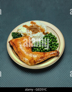 Chicken dinner Stock Photo