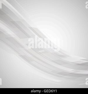 Abstract black and white wave technology background, stock vector Stock Vector