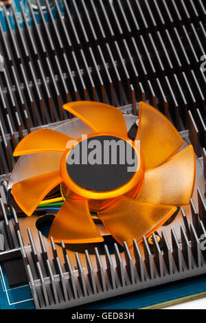 modern computer graphics card close up Stock Photo