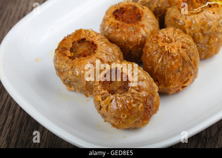 Asian style - delicous crab roll with spices Stock Photo