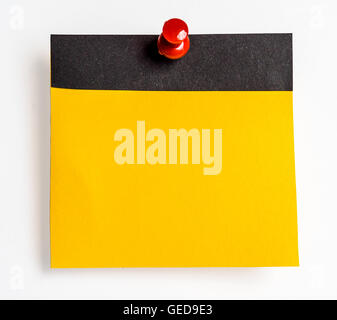Blank Note with pushpin Stock Photo