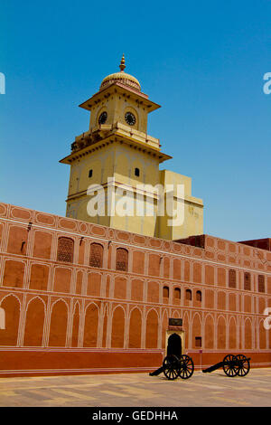 Tower of Pink Palace in Jaipur India Stock Photo