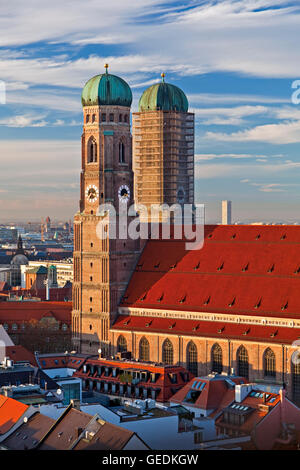geography / travel, Germany, Bavaria, Munich, Frauenkirche, aka Domkirche zu Unserer Lieben Frau, (Cathedral of our Blessed Lady) in the City of München (Munich), No-Exclusive-Use Stock Photo