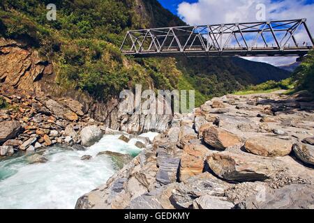 geography / travel, New Zealand, South Island, Haast, Gates of Haast in Mt Aspiring National Park, Haast Highway near Haast Pass, West Coast, South Island, No-Exclusive-Use Stock Photo