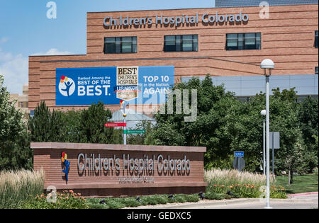 Children's Hospital Colorado, Aurora , Colorado, USA Stock Photo