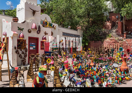 Colorful curiosity shop, Manitou Springs, Colorado, USA. Stock Photo