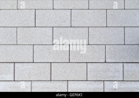 Pattern of gray paving blocks viewed from above. Stock Photo