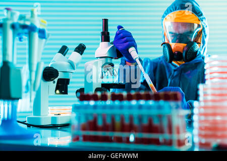 Research Of dangerous viruses in the laboratory. Prevention of a Stock ...