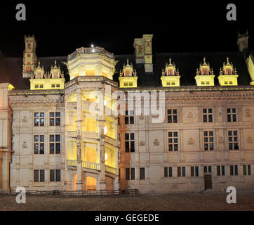 The Royal Chateau de Blois is located in the Loir-et-Cher departement in the Loire Valley, in France. Stock Photo