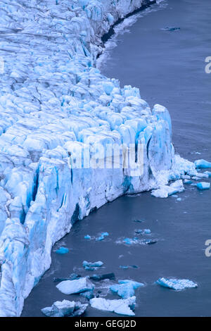 frontal wall of a glacier of Nansen. Northern island of Novaya Zemlya Stock Photo