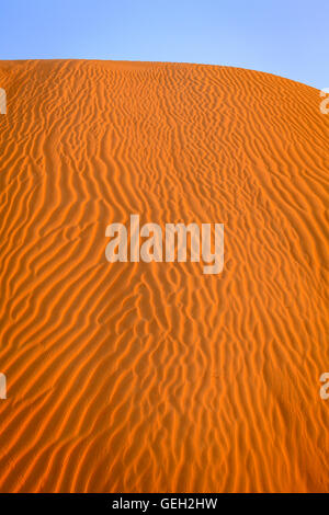 Ripples in the sand in the dunes of Dubai Desert Conservation Reserve, UAE Stock Photo