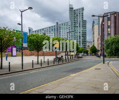 Urban Pictures Manchester city center Stock Photo