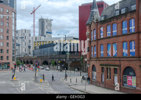 Urban Pictures Manchester city center Stock Photo