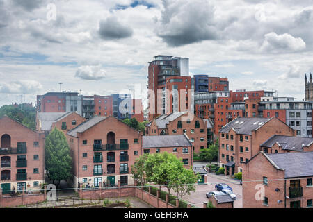 Urban Pictures Manchester city center Stock Photo