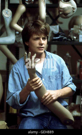 Michael J. Fox Irgendwann ist Jamie (Michael J. Fox) voellig abgedreht. *** Local Caption *** 1988, Bright Lights, Big City, Die Grellen Lichter Der Grosstadt Stock Photo