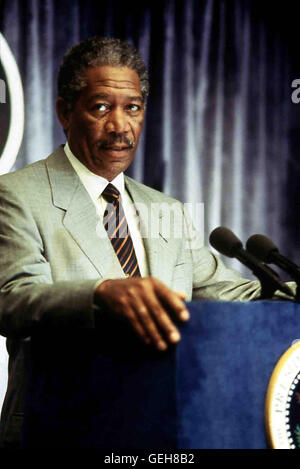 Morgan Freeman Praesident Beck (Morgan Freeman)  *** Local Caption *** 1997, Deep Impact, Deep Impact Stock Photo