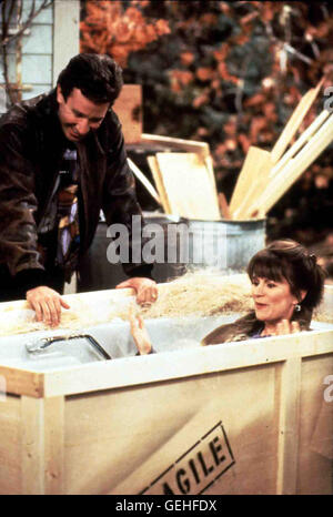 Tim Allen, Patricia Richardson *** Local Caption *** 1991, 1990er, 1990s, Home Improvement - Year 1, box, case, Hör' Mal, Wer Da Hämmert Stock Photo