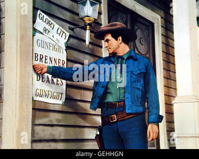 Reese (Pierre Brice) *** Local Caption *** 1965, Lugar Llamado ,,Glory'' , Un, Die Hoelle Von Manitoba Stock Photo