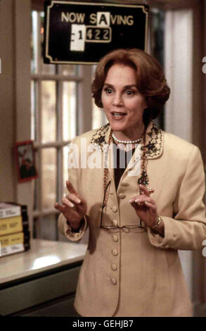 Madeline Kahn Telefonistin Blanche (Madeline Kahn) verkuendet soeben die neueste Erfolgsquote, obwohl sie selbst - wie all ihre Kollegen auch - reichlich problembeladen ist. *** Local Caption *** 1994, Mixed Nuts, Livesafers - Die Lebensretter Stock Photo