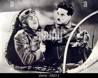 Schultz (Reginald Gardiner), Diktator Hynkel (Charles Chaplin) *** Local Caption *** 1940, Great Dictator, The, Der Grosse Diktator Stock Photo