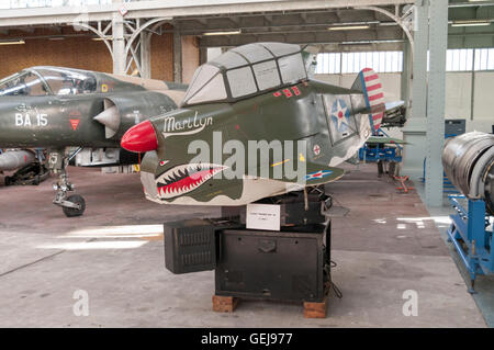 Link trainer ANT-18 (Army Navy Trainer model 18), a vintage pilot trainer built in 1943, serving as instrument flight simulator. Stock Photo