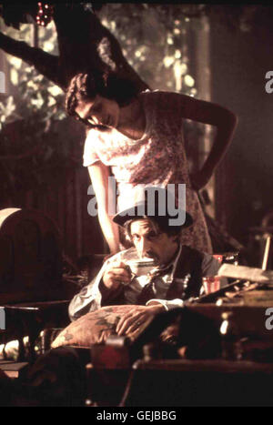 Mutter Luisa (Mary Elizabeth Mastrantonio) und ihr Vater (Al Pacino) *** Local Caption *** 1995, Two Bits, 25 Cents - Hoere Nie Auf, Dir Etwas Zu Wuenschen Stock Photo