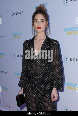 Hollywood, CA, USA. 25th July, 2016. 25 July 2016 - Hollywood, California. Janet Montgomery. The Los Angeles premiere of ''Amateur Night'' held at the ArcLight Hollywood. Photo Credit: Birdie Thompson/AdMedia Credit:  Birdie Thompson/AdMedia/ZUMA Wire/Alamy Live News Stock Photo